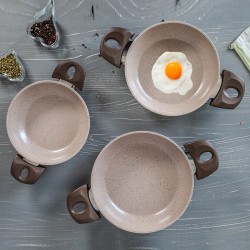 Gülsan Safran Granit 3 Parça Sahan Set 