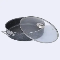 Alkar Endüstriyel Mutfak Serisi Gri Basık Pilav Tenceresi