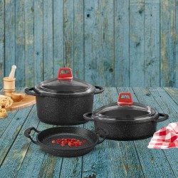 Gülsan GLS 5 Parça Granit Döküm Set