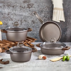 Gülsan GLS Elit 7 Parça Granit Döküm Tencere Seti