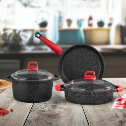 Gülsan GLS X Large 5 Parça Tencere Seti 