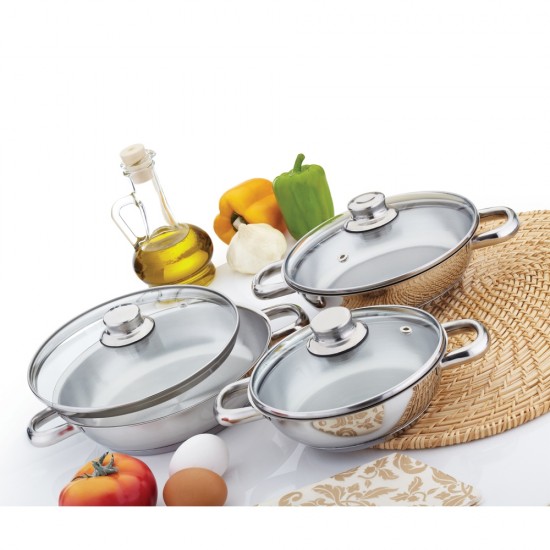 Gülsan Omlet Set 6 Parça (Cam Kapaklı)
