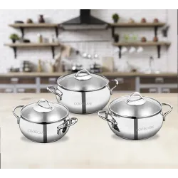 Cookcase Asel 6 Parça Güveç Çelik Tencere Seti