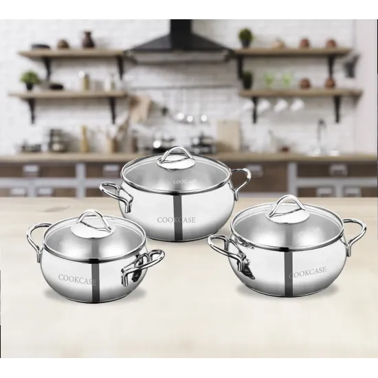 Cookcase Asel 6 Parça Güveç Çelik Tencere Seti