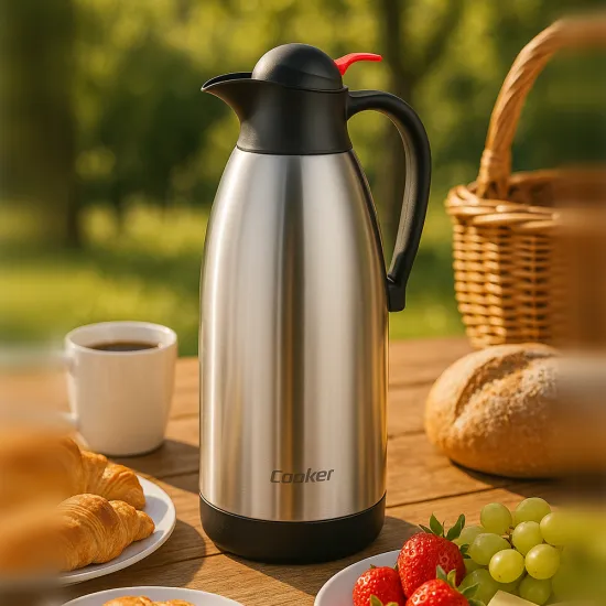 Cooker İnox Serisi 2,5 Litre Çelik Termos