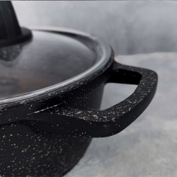 Khor Negro Granit Döküm Basık Tencere