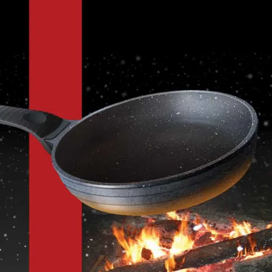 Polenta 3 Parça Granit Döküm Tava Set